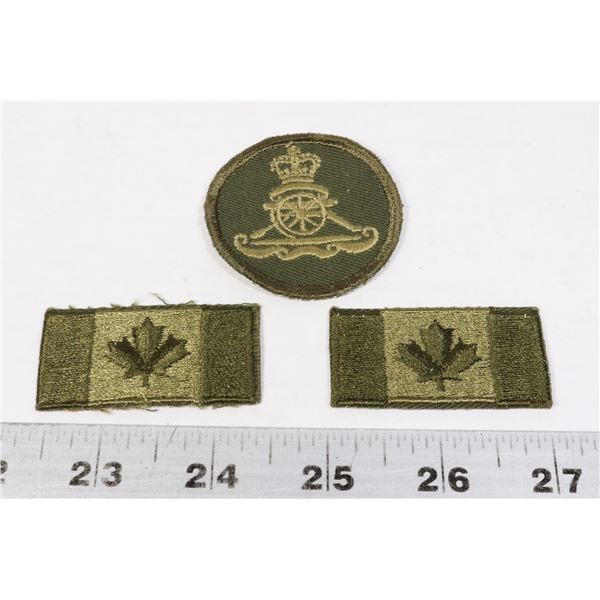 #224 LOT OF 3 CANADIAN GREEN MAPLE LEAF ARMY