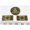 #224 LOT OF 3 CANADIAN GREEN MAPLE LEAF ARMY