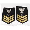 #227  LOT OF 2 LARGE AMERICAN NAVY ARM INSIGNIA