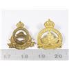 Image 1 : #234 WWII LOT OF 2 CAP BADGE ROYAL