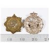 Image 1 : #235 WWII LOT OF 2 CAP BADGE ROYAL