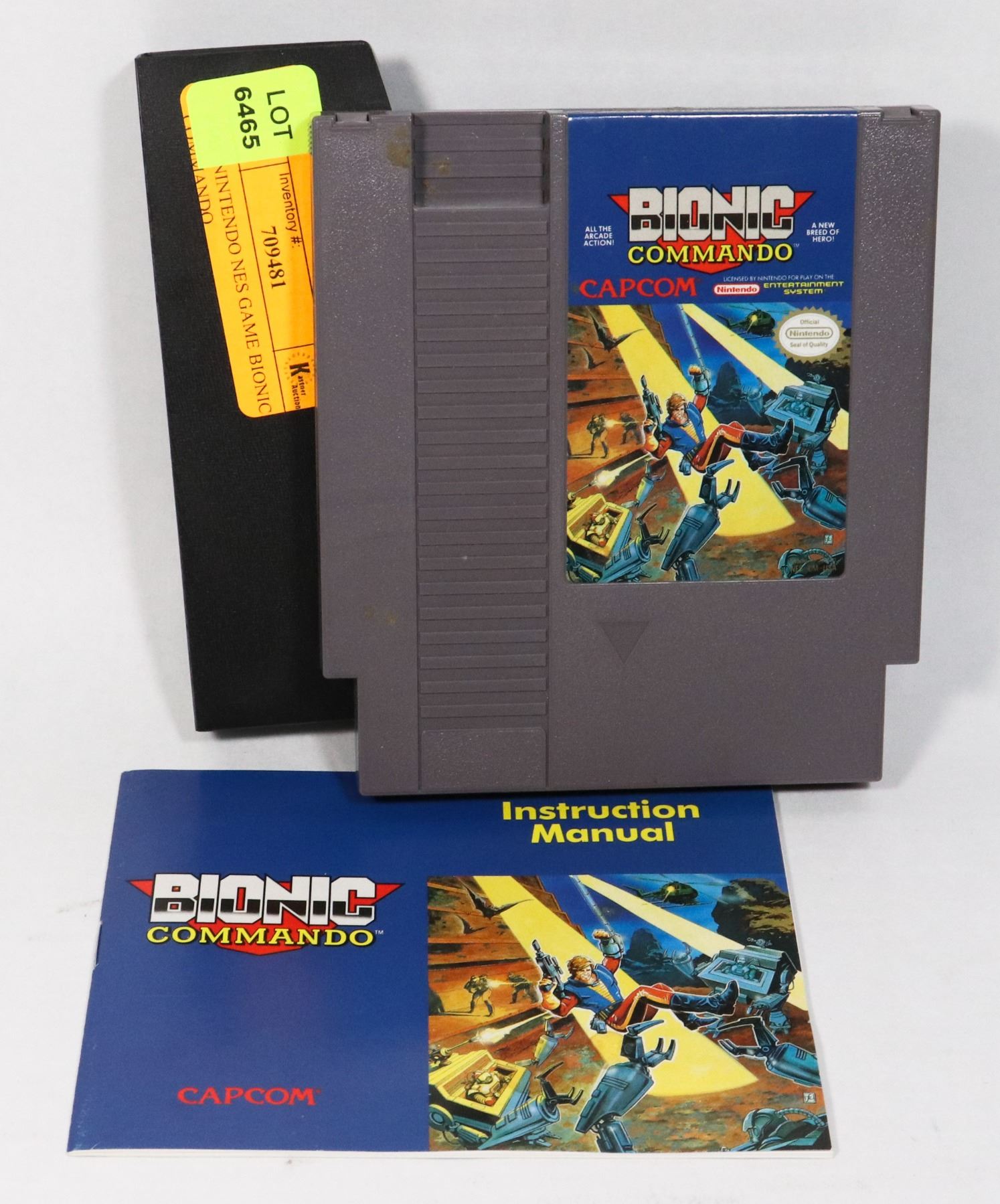 #465 NINTENDO NES GAME BIONIC COMMANDO
