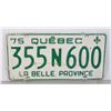 Image 1 : #592 QUEBEC 1975 "355N600" LA VELLE PROVINCE