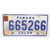 Image 1 : #631 PANAMA COLON 1997 665266 LICENSE PLATE