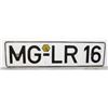 Image 1 : #643 EUROPEAN MG-LR 16 LICENSE PLATE