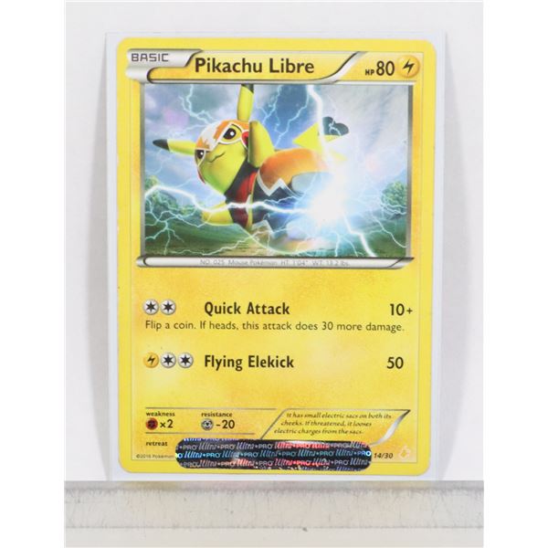 #731 POKÉMON CARD PIKACHU LIBRE 14/30 2016