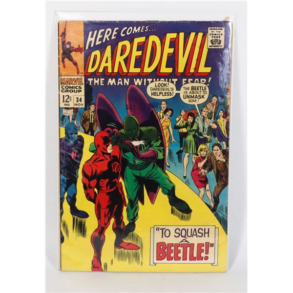 #985  MARVEL COMICS DAREDEVIL #34 1967 SILVER