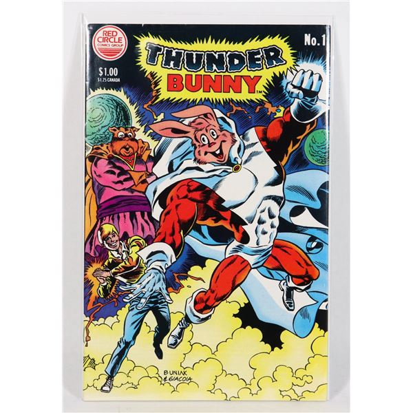 #1195 RED CIRCLE COMICS THUNDER BUNNY #1 1984