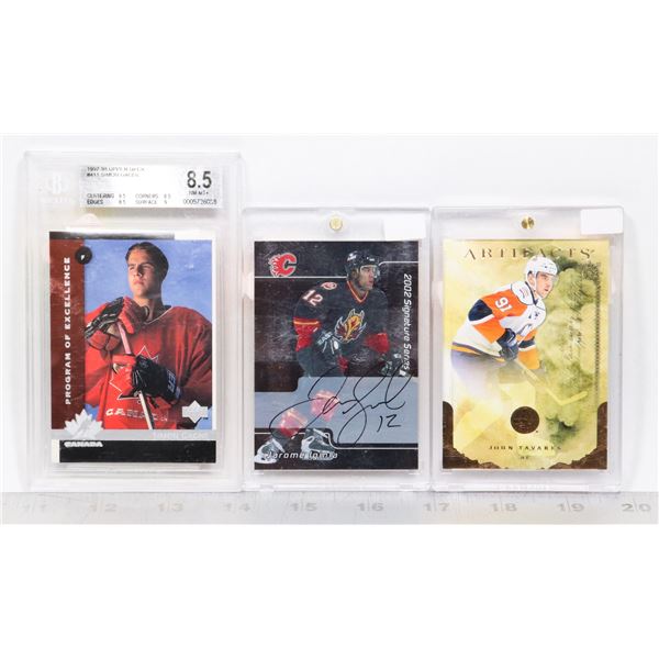 LOT OF 3 HOCKEY PLAYER CARDS