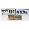 Image 1 : LOT OF 3 LICENSE PLATE