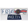 Image 1 : LOT OF 3 LICENSE PLATE