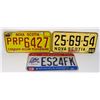 Image 1 : LOT OF 3 LICENSE PLATE