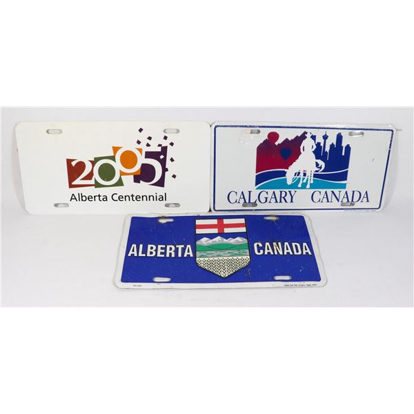LOT OF 3 LICENSE PLATE