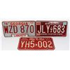 Image 1 : LOT OF 3 LICENSE PLATE