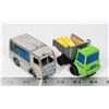 Image 1 : LOT OF DINKY TOYS CAR AND MATTEL INC. DUMPER TRUCK