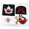 LOT OF CANADIAN PATCHES, PIN, & BADGE