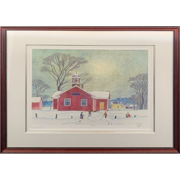 A.J. Casson's "School House" Limited Edition Print