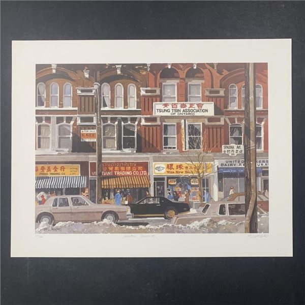 Basil Liaskas's  Chinatown, Toronto  Limited Edition Print