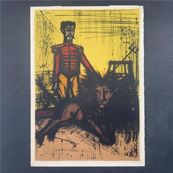Bernard Buffet's "Le Lion" Original Silkscreen