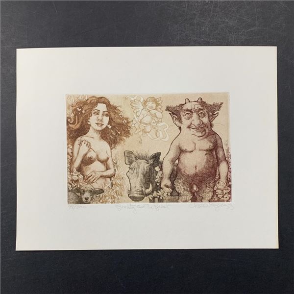 Charles Lynn Bragg's "Beauty and the Beast" Limited Edition Print