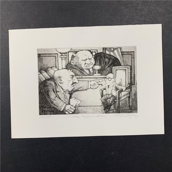 Charles Lynn Bragg's "Cross Examination" Limited Edition Print