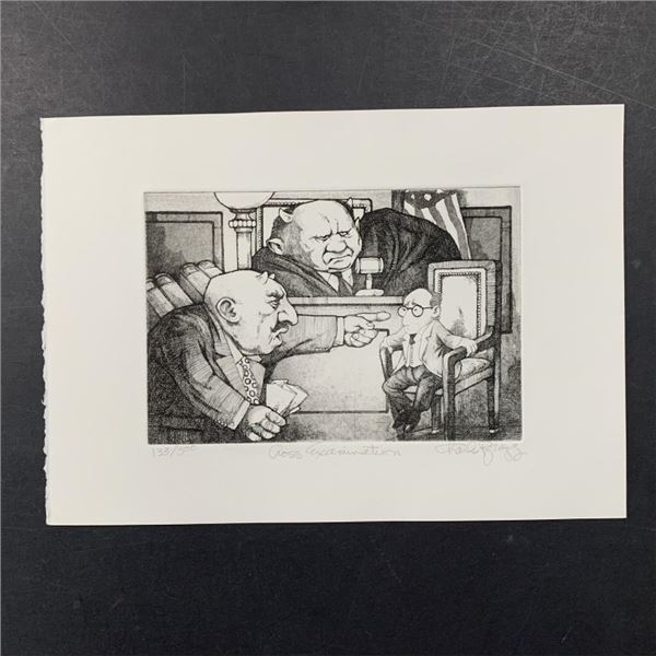 Charles Lynn Bragg's "Cross Examination" Limited Edition Print