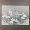 Image 1 : David Lee's "White Bird and Flowers" Limited Edition Print