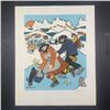 Image 1 : Elke Sommer's "Ice Skating on the River" Limited Edition Print
