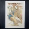 Image 1 : Jim Johnson's "Woman in Blue Shorts" Limited Edition Print