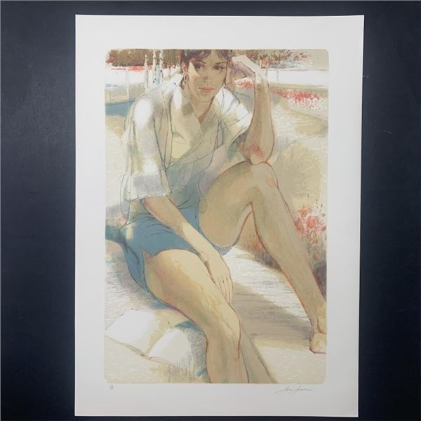 Jim Johnson's "Woman in Blue Shorts" Limited Edition Print