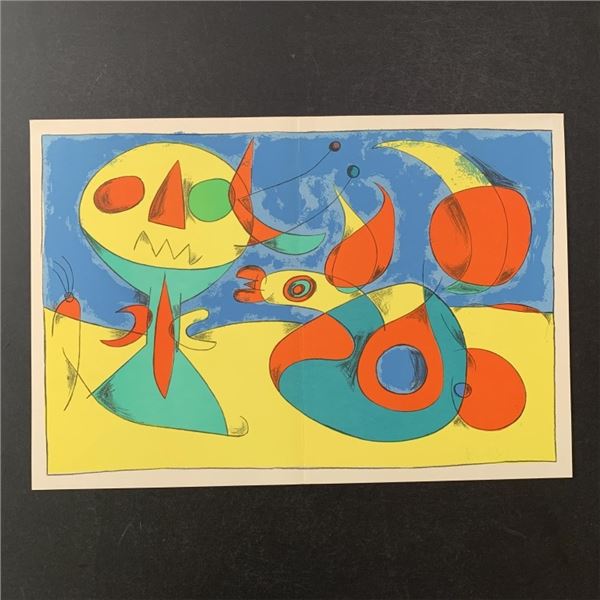 Joan Miro's "Oiseau Zephyr" Lithograph