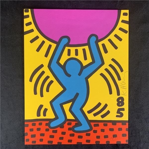 Keith Haring's "International Youth Year" Limited Edition Print