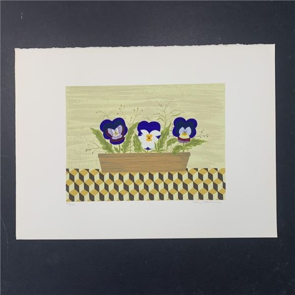 Mary Faulconer's "Three Pansies" Limited Edition Print