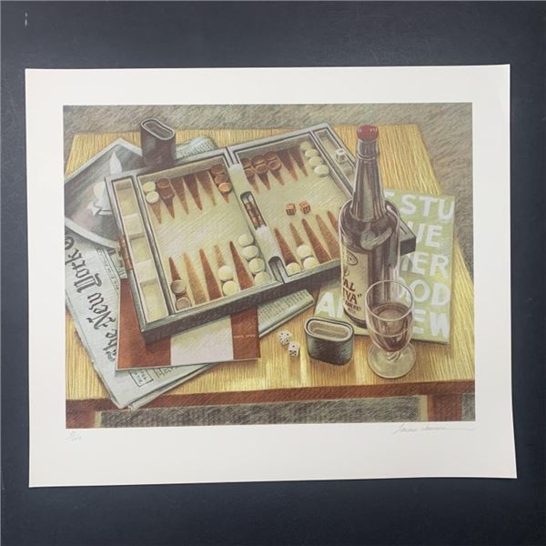 Sandra Lawrence's "Backgammon" Limited Edition Print