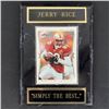 Image 1 : Jerry Rice 1997 Pinnacle Framed NFL Card