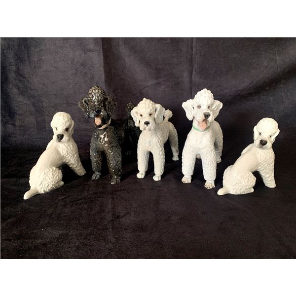 Goebel and Rosenthal Porcelain Poodle Figurines