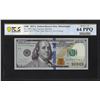 Image 1 : 2017A $100 Federal Reserve Bank Note PCGS Choice Uncirculated 64PPQ Fancy Serial