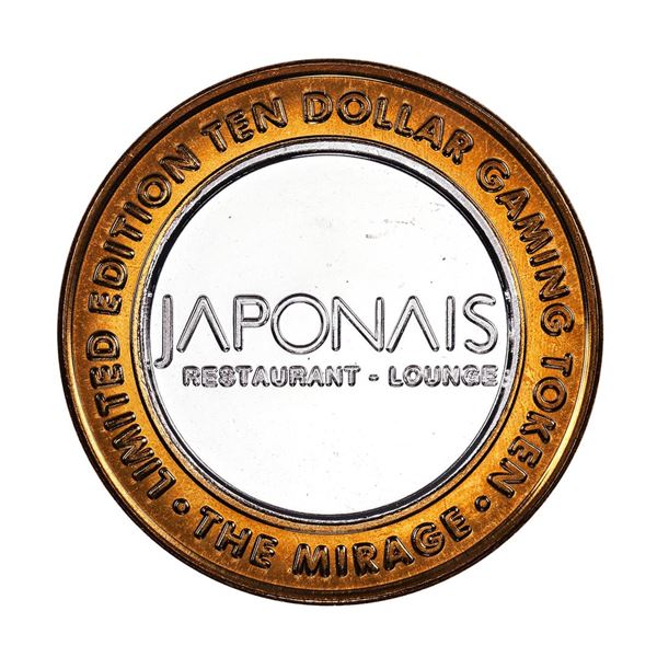 .999 Silver The Mirage Las Vegas, Nevada $10 Casino Gaming Token Limited Edition