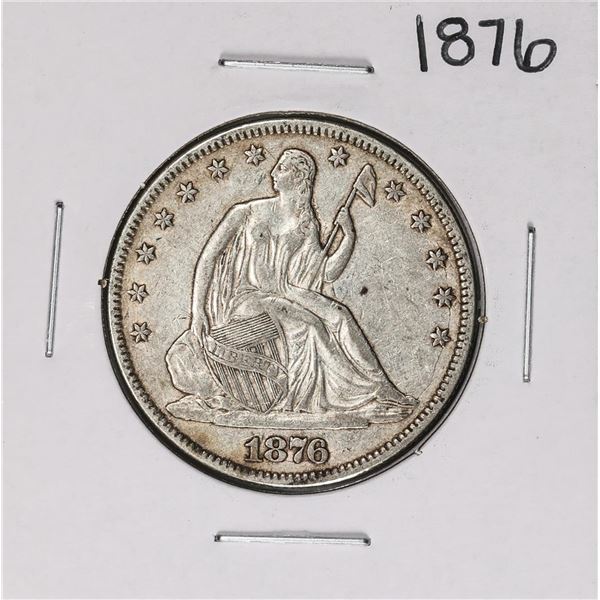1876 Seated Liberty Half Dollar Coin