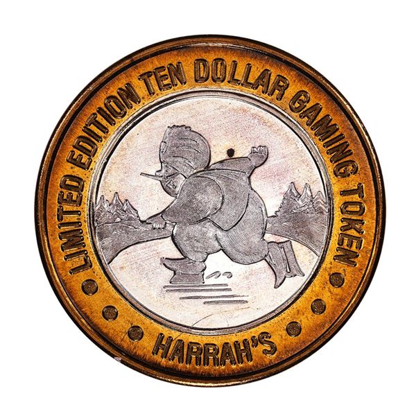 .999 Silver Harrah's Reno, Nevada $10 Casino Limited Edition Gaming Token