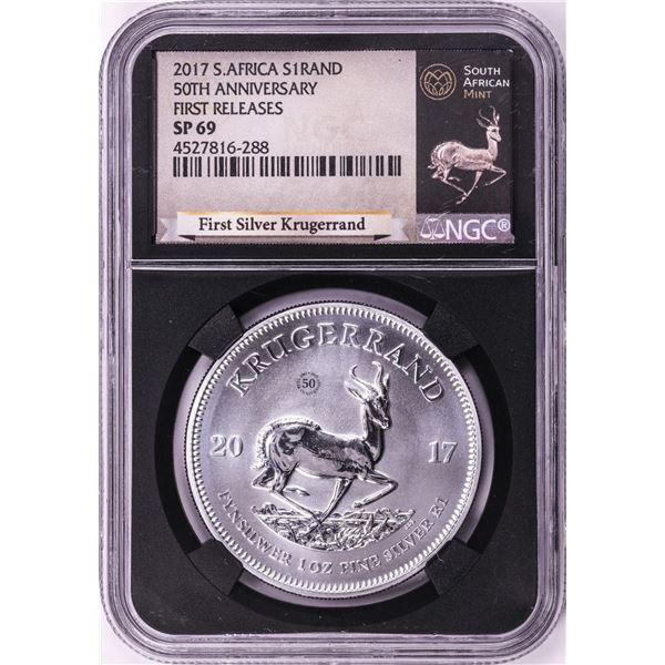 2017 South Africa Krugerrand Silver Coin NGC SP69 First Releases