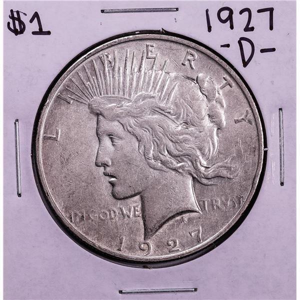 1927-D $1 Peace Silver Dollar Coin