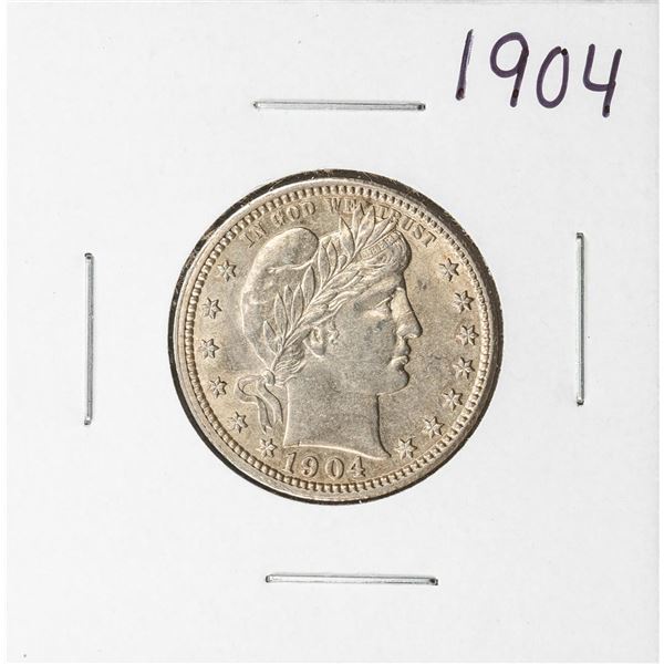 1904 Barber Quarter Coin