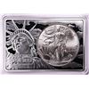 Image 1 : 2021 Type 1 $1 American Silver Eagle Coin & 2oz Silver Bar Set