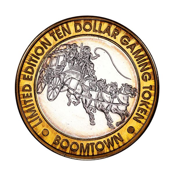 .999 Silver Boomtown Verdi, NV $10 Casino Limited Edition Gaming Token