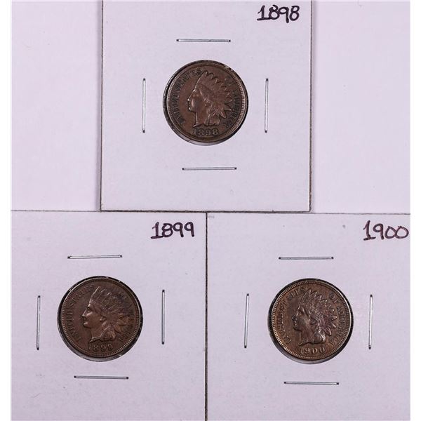 Lot of 1898-1900 Indian Head Cent Coins