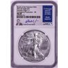 Image 1 : 2021(S) Ty. 1 $1 American Silver Eagle Coin NGC MS69 Jeppson Signed Emergency Release