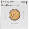 Image 1 : 1928 $2 1/2 Indian Head Quarter Eagle Gold Coin