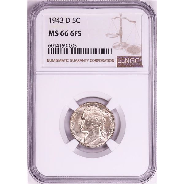 1943-D Jefferson Nickel Coin NGC MS66 6FS