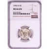 Image 1 : 1943-D Jefferson Nickel Coin NGC MS66 6FS